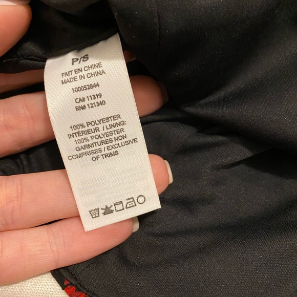 Shirt/ Blouse | Brand: Dynamite | Size: S | Colour: black with red and blue | - Picture 4 of 5